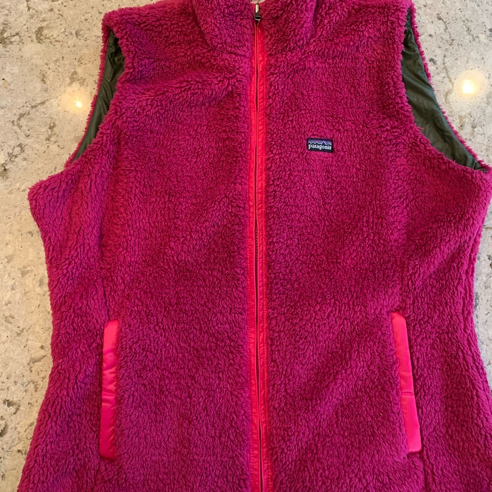 Patagonia Los Gatos Vest Pink XL reversible BNWOT